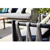 Diphano Tamno siva vrtna garnitura aluminijska za 4 osobe Switch Rope – | shoptok.hr