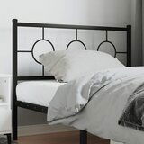 Maison Chic kovinsko posteljno vzglavje - vzglavna omarica - nočna omarica črno 107 cm, (21705160) | Shoptok.si