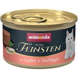  Varčno pakiranje animonda Vom Feinsten Adult 24 x 85 g - Losos in perutnina | shoptok.hr