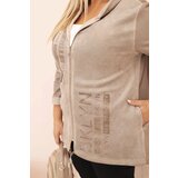 Kesi Włoski women's plus size hoodie with a hood and bklyn print fango | Eponuda.ba