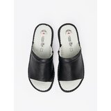 Shelvt Flip-flops with leather insert black | shoptok.hr