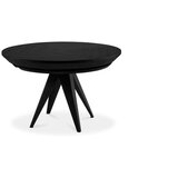 Windsor & Co Sofas Črna hrastova mizica Magnus, ø 120 cm | Shoptok.si