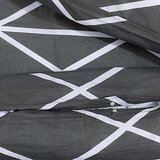  Set posteljine za poplun sivi 140 x 200 cm pamučni200x200 | shoptok.hr