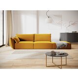 Mazzini Sofas Gorčično rumena žametna sedežna garnitura levi kot 264 cm Vanda – | Shoptok.si