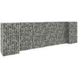  Gabionska sadilica u H-obliku od čelične žice 260 x 40 x 80 cm | shoptok.hr