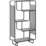  Visoka komoda Siva Sonoma 80 x 37.5 x 144 cm Prerađeno drvo - Siva Sonoma 80 x 37.5 x 144 cm Cijene