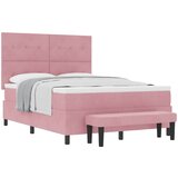  s opruga kutije Ružičasta 200 x 160 cm Baršun | shoptok.hr