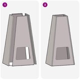  Kamin Crna Veličina 50 x 35 x 100 cm Čelik | shoptok.hr
