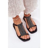 ARTIKER Flat Elegant Women's Sandals With Crystals | ePonuda.com