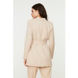 Trendyol Beige Belted Pocket Detailed Blazer Woven Jacket | Eponuda.ba