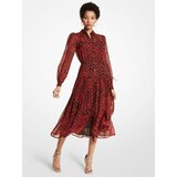Michael Kors Dress - ANIMAL PTCHWK MIDI DRESS red Cijene