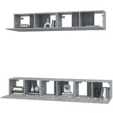  5-dijelni set TV ormarića sivog sonome konstruirano drvo | shoptok.hr