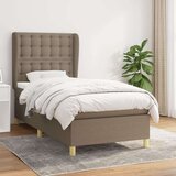  Box spring postelja z vzmetnico taupe 100x200 cm blago | Shoptok.si