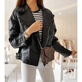 Gemre Black biker jacket faux leather Laisné | Shoptok.si