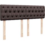 Krevet s oprugama i madracem tamnosmeđi 140 x 190 cm od tkanine | shoptok.hr