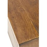 Light & Living Tamno smeđa niska komoda od masivnog drveta 100x80 cm Bitika – | shoptok.hr