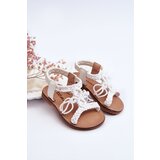 Boto Children's Braided Slip-on Sandals White Tracy | Shoptok.si