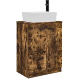 vidaXL Kopalniška omarica s pomivalnikom Dimljen hrast 54 x 35 x 83 cm, (5000246131) | Shoptok.si