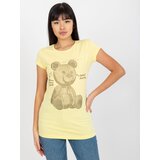 Lily Rose T-shirt-EM-TS-HS-21-531.20X-Light Yellow | shoptok.hr