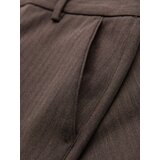 Ombre Men's chino pants with elastic waistband SLIM FIT - chocolate | Eponuda.ba