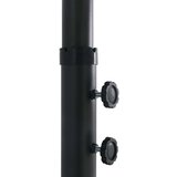  Vrtni suncobran s aluminijskom šipkom 460 x 270 cm crni | shoptok.hr