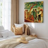  Slika - August Macke – Spaziergänger am See 40x40 Standard | shoptok.hr