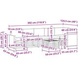  Set vanjskih sofa 6 kom. Prirodna i antracit Bijela | Shoptok.si