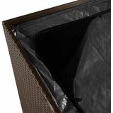 vidaXL Vrtna škatla rjava 110x50x58 cm poli ratan | Shoptok.si