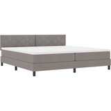 Box Postelja z vzmetnico z vzmetnico Taupe 200 x 200 cm blago, (5000128402) | Shoptok.si