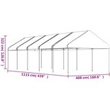  Sjenica s krovom bijela 11,15 x 4,08 x 3,22 m polietilen | shoptok.hr