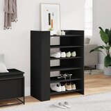 vidaXL Omarica za čevlje črna 74,5x37,5x100 cm inženirski les | Shoptok.si