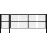  Vrtna vrata čelična 500 x 150 cm antracit | shoptok.hr