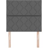  LED glava kreveta Sivi 90 cm tkanina - Tamno siva 90 cm Visoki uzglavlje | shoptok.hr