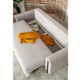 ELTAP Bež sklopiva/s prostorom za odlaganje sofa od samta 244 cm Arcadova – | shoptok.hr