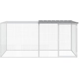  Kavez za kokoši s krovom svjetlosivi 203x98x90 cm čelični | Eponuda.ba