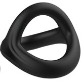 Pulselock Taur - Y-oblikovan obroček za penis in moda (črn) - M Cene