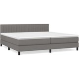  Krevet s oprugama i madracem tamnosivi 200 x 200 cm od tkanine | shoptok.hr