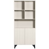 WOOOD Kremno bel regal iz masivnega bora 90x200 cm Miller – Cene