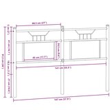  Zamjensko uzglavlje boja hrasta sonome 140 cm konstruirano drvo i čelik | shoptok.hr