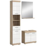 MID.YOU Kopalnica Lambada, Barva Hrasta, Bela, 3-Delna | Shoptok.si