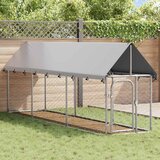 Vanjski kavez za pse s krovom 400 x 100 x 150 cm | shoptok.hr
