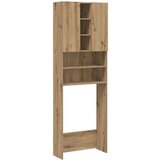 vidaXL Omara za pralni stroj artisan hrast 64x25,5x190 cm | Shoptok.si