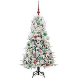 vidaXL Umjetno božićno drvce s nogom s stalakom Zelena 150 cm PE i PVC | shoptok.hr