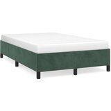  Posteljni okvir temno zelen 120x190 cm žamet | Shoptok.si