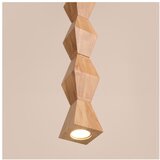 Sollux Viseča svetilka iz masivne bukve v naravni barvi ø 8 cm Cubo – | Shoptok.si