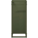 vidaXL Stalak za drva za ogrjev Maslinasto zelena 25x25x60 cm | shoptok.hr