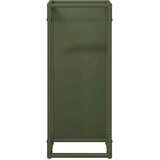 vidaXL stojalo za drva olive green 25x25x60 cm hladno valjano jeklo | Shoptok.si