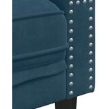  Chesterfield garnitura od 3 dijela s jastucima, plava baršunasta | shoptok.hr