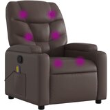 Maison Chic masažni naslanjač - Relax naslanjač rjavo umetno usnje, (22134665) | Shoptok.si