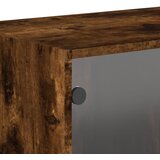 Zidni ormarić sa staklenim vratima boja hrasta 68,5x37x35 cm | shoptok.hr